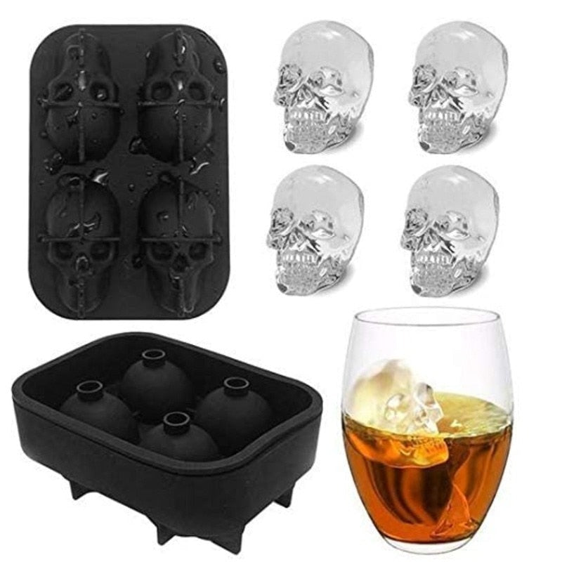 Silicone Skull Ice Cube Molds
