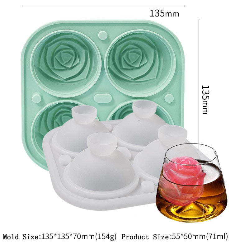 Rose Ice Molds