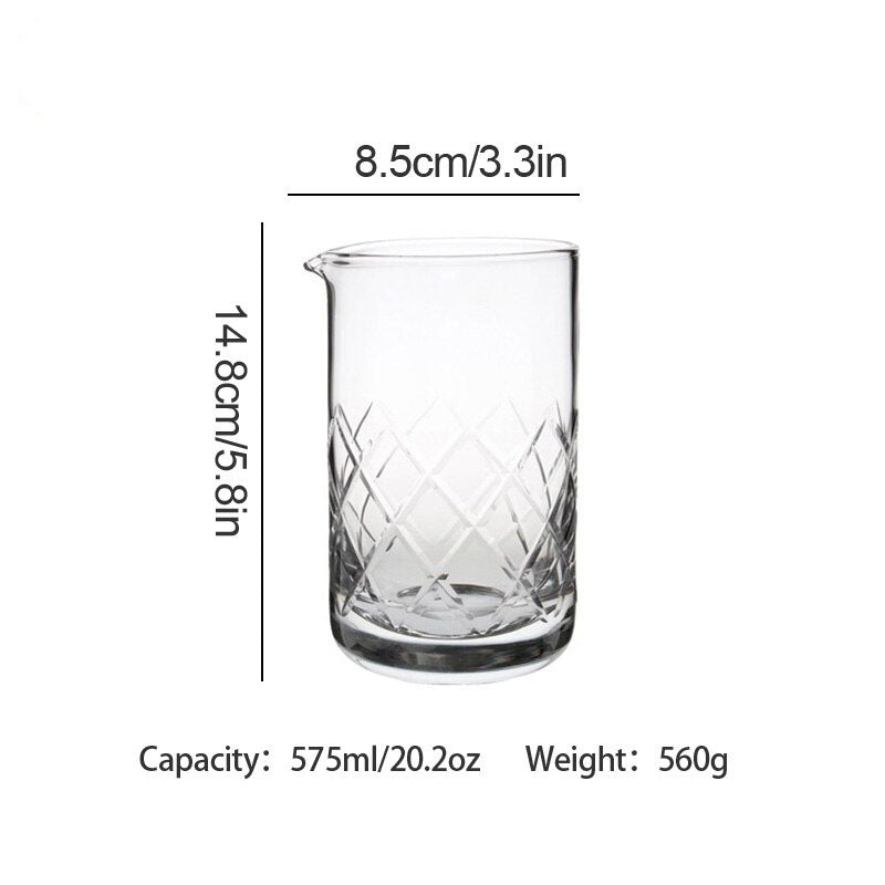 Crystal Mixing Glasses